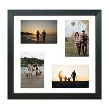 Kit 2 Quadros Porta Retrato Foto 10x15 Paspatur Branco 30x30 - Multi Fotos - Visão 2