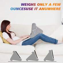 1pc Multi-Functional Tablet Stand, 3 Adjustable Angles, Suitable For Bed, Desk, Sofa, Kitchen, Home, Office, Tablet & Phone Reading Holder (Gift For Friends & Family) - Light Grey - View 7