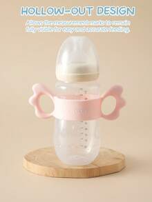 1pc Personalized Customization Debossed Name And Pattern Wings Silicone Baby Bottle Cover Lightweight Baby Bottle Handle Grip Sleeve With Partial Protection, Anti-Slip Design For Bottles And Water Cups Childern Essentials Gifts - Intaglio Multicolor Printing - View 9