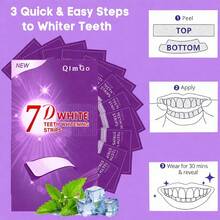 7D+PAP+Dry Adhesive+Purple Teeth Whitening Strips, Teeth Whitening, Teeth Strips, Deep Cleaning, Oral Care, Whitening Strips, Fresh Breath, Teeth Whitening Strips, For Travel & Home Use, Purple Teeth Whitening, 7-14-21 Pairs, Dry Adhesive, Purple Teeth Whitening - Purple + PAP + Dry Stickers + Teeth Whitening Strips - View 4
