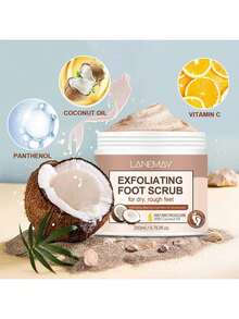 SUMIFANG Foot Scrub Exfoliating Paste, Deep Moisturizing, Removes Calluses And Dead Skin, Makes Feet Softer And Smoother. Also Helps Soften Dry, Peeling, Dehydrated And Rough Skin. The Scrubbing Texture Of The Exfoliating Paste Can Remove Dead Skin On The Feet. - Coffee - View 5