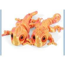 2026 Toy - 3D Printed Color Changing Chameleon - Movable Integrated Joint Animal Model - Color Changing Lizard Toy - High Quality Toy - Decoration - Desktop Decor - Easter Basket Filler - Easter Gift - School Toy - Office Toy - Home Toy - Outdoor Toy - Travel Toy - Classroom Stress Relief Toy - Small Toy - Bath Toy - Birthday Toy - Stress Relief Toy - Perfect Gift - Surprise Gift - Multicolor - View 5