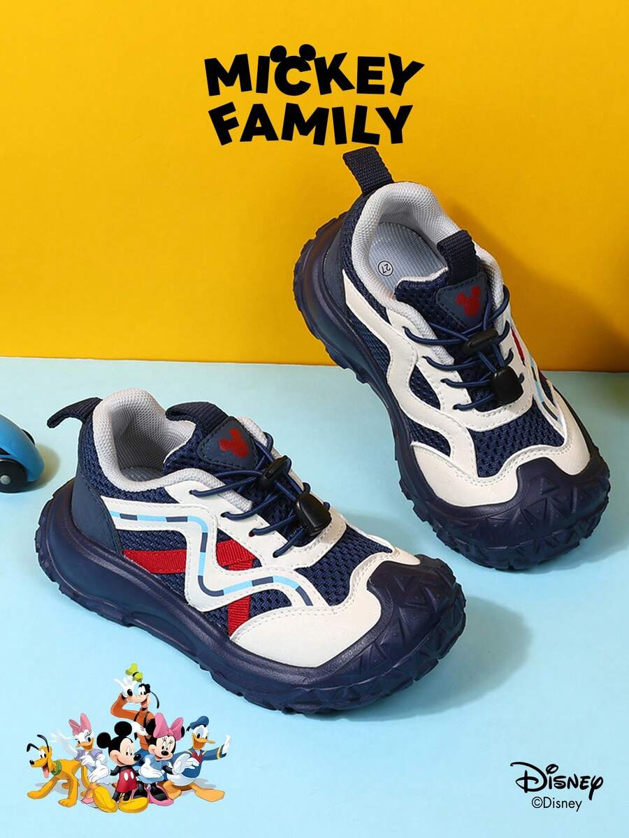 Disney 1 Pair Collaboration Children's Sneakers, Suitable For Daily Wear, Festivals, Sports, Outdoor Activities, Comfortable, Non-Slip, Breathable (Boys' Sneakers, Boys' Skate Shoes, Children's Sneakers, Girls' Sneakers, Girls' Skate Shoes) - Blue - View 1