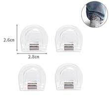 Invisible Pant Leg Clips, Adjustable Length For Jeans And Pants, No Sewing Repair Buckle, Prevent Dragging On The Ground, Transparent Denim Pant Leg Fixers, Unisex - D-Colorful - View 11
