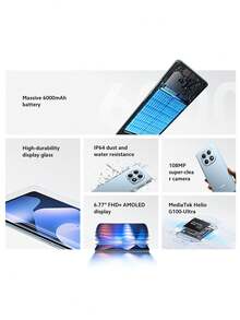 Xiaomi Redmi Note 15 4G Smartphone Global Version, MediaTek Helio G100-Ultra, 6.77" AMOLED Display, 108MP Main Camera, 6000mAh (Typical) Battery, 33W Turbo Charging, AI Image Editing Tools, Xiaomi HyperOS 2 - Green - View 2