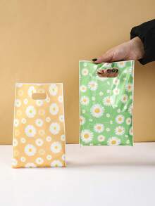 10/25/50个装春日雏菊主题派对礼品袋，四色雏菊设计，适用于生日派对礼品包装、烘焙食品袋、生日派对礼物袋、糖果袋、甜点袋、性别揭晓派对装饰、婴儿派对装饰、一周岁生日礼物、派对回礼、春季装饰 - 雛菊混款 - 查看 9