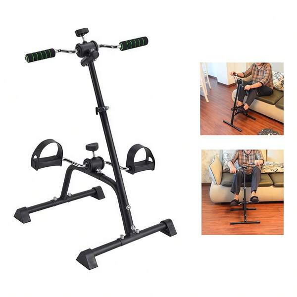 Bicicletas ergométricas. Ideais para exercitar mãos, braços, pernas e joelhos. Possuem altura ajustável, sendo perfeitas para idosos.