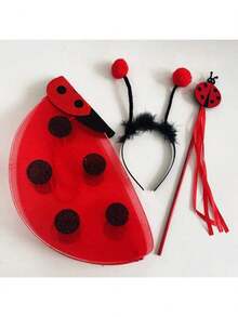 3pcs Ladybug Wings Costume Props For Christmas Party, Halloween Carnival, Stage Performance - Multicolor - View 8