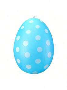 1pc Multi-Color Polka Dot Classic Plastic Inflatable Easter Egg, Designed Specifically For Easter Holiday Decoration - Multicolor - View 8