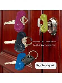 Set Key Turner Aid - Easy Grip, Brightly Colored Rotating Key Holder For, Key Turning Assist Tool, Convenient Key Turning Tool, Key Adjuster, Lightweight And Convenient, Easy To Install,Suitable For Giving To Friends, Family, Elders, Birthday Gifts, Holiday Gifts, Party Gifts - one-size - View 3