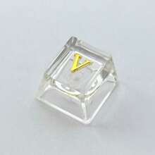 1pc A Personalized And Cute Mechanical Keyboard Featuring The Letters ABCD, With A Cross-Axis Keycap Design, In Line With OEM Specifications, Made Of ABS Material, And Equipped With A Delicate ESC Key Replacement Part. It Is A Suitable DIY Computer Accessory Gift. - Multicolor - View 29