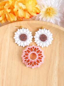 Boho Tropical Plants Polymer Clay Cutters, Plants Shape Clay Cutters For DIY Jewelry Making And Earring Making, Plastic Jewelry Design Earring Mold, No Power Supply Needed - Clay Cutters - View 14