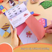 2026新款 - 1件套儿童3D艺术折纸创作套装，可制作成3D展示模型，幼儿园手工课材料，幼儿成就培养创意礼盒 - 完美礼物 - 生日礼物 - 男孩礼物 - 女孩礼物 - 复活节礼物 - 情人节礼物 - 彩色 - 查看 5