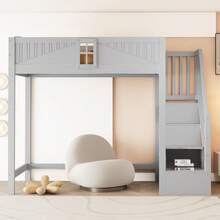 Bed Bases & Foundations - Gray + Wood Color + 90cm X 200cm - View 6