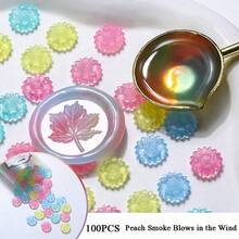 100pcs Mixed Color Semi-Transparent Wax Beads, Multicolor Wax Seal Decoration For Wedding Invitations, Envelopes, Gift Boxes And Wine Packaging - 100 PCS - View 21
