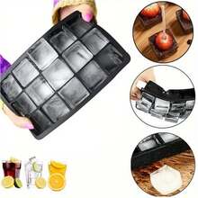 15-Grid Silicone Ice Cube Mold Silicone Ice Tray Quick Freezing Easy To Peel Off(1pc Random) - Multicolor - View 1