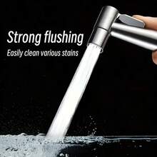 Handheld Bidet Sprayer Set - Portable Travel Bidet Sprayer With 3 Meters Hose, 1-To-2 Water Splitter, Tape, And Adjustable Wall Mount Bracket - 304 Spray Gun - View 9