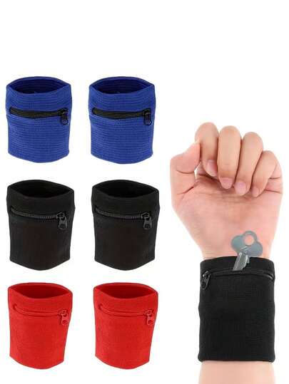 户外运动腕包，带拉链，运动腕带钱包，健身臂包，腕带收纳袋，跑步储物袋，完美契合积极的生活方式，是户外运动爱好者的理想之选，适用于跑步、骑行和健身等运动及跑步配件。