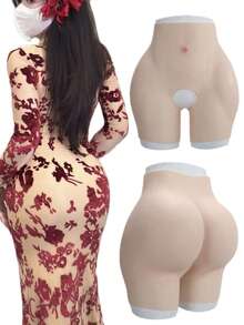 سروال سيليكون مبطن لرفع الأرداف، بنطلون مشكل مسمك لتعزيز الأرداف والأرداف، مثالي لنحت الشكل المرغوب للأرداف - بيج - مشاهدة 8