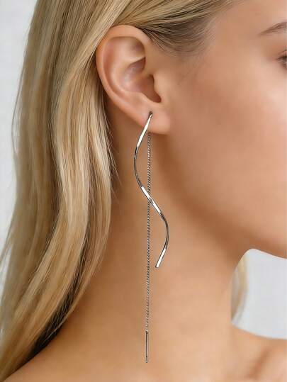 1 paire de boucles d'oreilles élégantes et de style luxueux pour femmes - accessoires de mode convenant pour les sorties, les fêtes et les vacances - cadeau de bijoux parfait