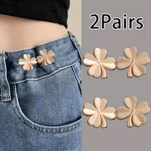 4-Leaf Clover Detachable Buckle Waist Cincher, Adjustable Waist Reducer For Jeans Without Sewing - Multicolor - View 17