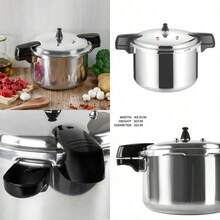 Aluminum Pressure Cookers Secure Locking Lid System Dual Handle Pressure-Cooker For Everyday Use In Your Kitchen Multicooker Fast Cooking 18L Pressure Cooker - Silver - View 1