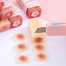 قطعتان من الممحاة العشوائية، مناسبة للطلاب، إبداعية وجميلة، رائعة لتصحيح الأخطاء. عنصر قرطاسية رقيق، مقاوم للماء، سريع التجفيف، مقاوم للبقع، كتابة سلسة وقبضة مريحة، متين، قابل للتطبيق في الفن الإبداعي، الكتابة، لوازم العودة إلى المدرسة، المكتب - أسلوب زهر الكرز - مشاهدة 5