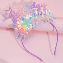 Cute Party Letter Birthday Headband - Multicolor - View 6