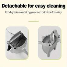 1 Unit Of Heavy-Duty Manual Juicer, With Quick Juicing Design - Suitable For Oranges, Lemons, Pomegranates - Easy To Clean Compact Model, No Need For Electricity - Ideal Choice For Home, Kitchen, Travel, Party - Durable Stainless Steel Construction, Ergonomic Handle, High-Quality Manufacturing, Fruit Juicer, Essential For Outdoor Adventures - 銀色 - 查看 8