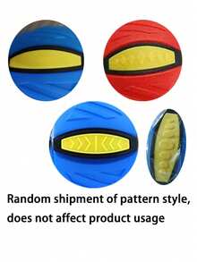 1 Set Pet Toy UFO, UFO Dog Toy, Suitable For Interactive Dogs, Cats, Soccer, Outdoor Games, Camping Games. This Dog Ball Is Suitable For Small, Medium And Large Dogs. It Is A Portable Creative Flying Disc Ball, Also A Walkable UFO Magic Ball. Suitable As Outdoor Sports Gift, Halloween Gift, Christmas Gift And Holiday Gift. - Multicolor - View 11