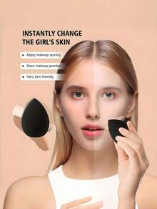 1pc/2pcs/3pcs/4pcs/6pcs/12pcs/16pcs Random Color & Shape Makeup Sponge Set, Makeup Sponge, Multi-Color Latex-Free Water Drop Shaped Sponge, Dry & Wet Dual Use For Foundation Blending, Suitable For Cream, Powder, Liquid, Easy To Use,Giveaways,Travel,Cheap Stuff,Travel Essential - Multicolor - View 2