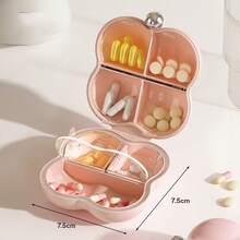 1 pieza Caja organizadora de viaje mini portátil a prueba de humedad y bloqueo de luz, caja de 7 días para vitaminas y joyas - Multicolor - Ver 7