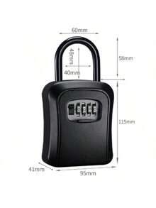 ABS Key Lock Box, Outdoor Lock Box For House Keys, Key Lock Box Wall Mount & Portable Combination Lockbox With Resettable Code, Security Lockbox For Outside House Keys, Apartment Realtors Spare Keys Storage - Multiple Styles - View 8