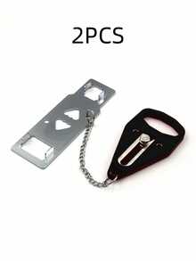 1个三色便携式旅行门锁，额外安全锁，旅行和酒店住宿可靠之选，为家庭、酒店和公寓提供额外隐私，防止未经授权的进入，保障居家旅行、住宅、卧室、酒店、公寓的安全。 - 彩色 - 查看 18