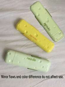 1 pieza Kit de costura 3 en 1 con enhebrador, descosedor y cortador de hilo retráctil, incluye enhebrador, descosedor, caja de agujas magnética, diseñado para costura a mano y otras necesidades de costura - Multicolor - Ver 11