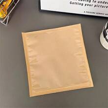 【100个透明面包袋】100个透明塑料热封半包面包袋，带牛皮纸贴纸 - 一次性烘焙包装，适用于三明治、糕点和烘焙食品 - 彩色 - 查看 4