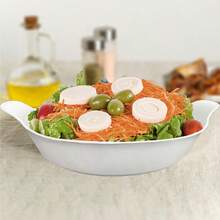 Kit05 Plastic Boat Canoe Snack Bowl 600ml For Snack Bar Restaurant - White - View 6