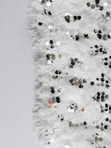 Akaily Women's 2 Pieces Set, Sequin Camisole Top And Sequin Mini Skirt, Fashionable Party/Birthday Outfit For Summer - White - View 7