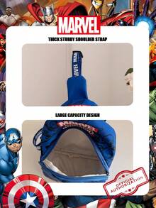 Marvel 1个漫威官方授权钢铁侠图案胸包，可调节肩带斜挎包，拉链封口单肩包，轻便单肩包，完美适合男士/青少年/学生/毕业生/年轻粉丝，是日常/户外/运动/跑步/健身的理想之选！ - 彩色 - 查看 10
