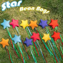 12PCS Star Bean Bags Toss For Nylon Cornhole Bean Bags For Tossing With 1 Carry Bag Colorful Bean Bag With Ribbons For Cornhole Toss Game Set Party Carnival Game Outdoor Toy SuppliesChildren's Growth Games, Fun And Joyful, Essential For Childhood - 12pcsStarBeanBags - View 9