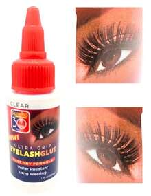 30 Sec Strip Eyelash Bond Black Or Clear Strong All Day Hold For Eyelash Extension Rubbery Texture Rubbery Texture (Clear 1 Fl Oz\/30 Ml) - MàuB - Xem 1