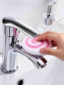 1pc Spiral Pattern Hanging Cleaning Ball, Easy To Dry Bathroom Cleaning Tool, Highly Useful Desktop & Crevice Cleaner - A - View 8