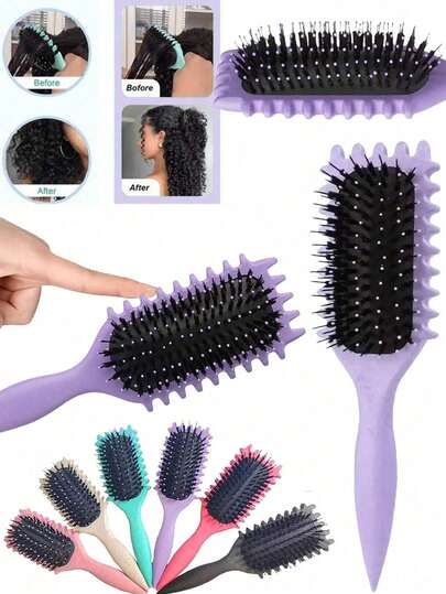 Cepillo profesional para rizar el cabello 2025, crea rizos perfectos, ondas y rizos en espiral - Antiencrespamiento, peinado suave, estilo de peluquería de nivel salón