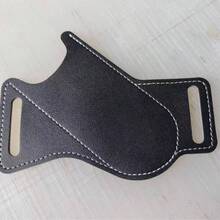 1件装皮革防刮鞘折叠口袋刀腰带夹套露营工具 - 彩色 - 查看 13