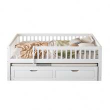 Bed Frames - White + Wood + 140cm*200cm - View 9