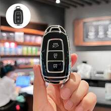 Bao đựng chìa khóa xe hơi bằng TPU mềm 3 nút kèm miếng dán chìa khóa, phù hợp với các dòng xe I Kona, Santa Fe, Elantra, GT, Veloster, Accent, Venue. - vỏ chìa khóa - Xem 6