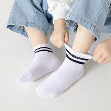 3/6/9/15 Pairs Kids Cartoon Pattern Socks, Breathable Mid-Calf Socks For Home And School Wear, Spring/Summer - Multicolor - View 7