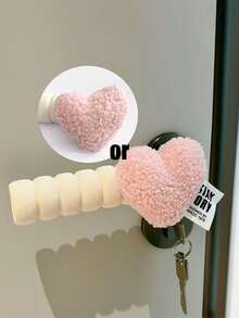 1 Pair Anti-Static Cute Heart-Shaped Door Handle Protective Sleeve, Shock-Proof And Scratch-Resistant - Multicolor - View 6
