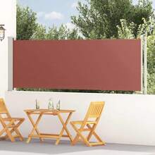 vidaXL Side Awning Extendable 117x600 Cm Brown - A - Visualizzare 2