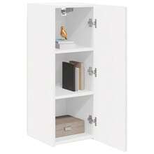 vidaXL TV-Wandschrank Wandmontiert Weiß 30 X 31 X 80 Cm Holzwerkstoff - White - View 3